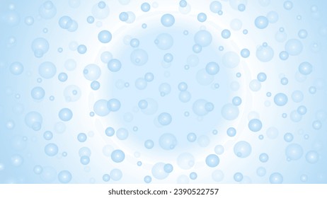 Blue and white water drops background
