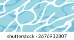 Blue and white water ripples light surface overlay background. 3d clear ocean surface pattern with reflection effect backdrop. Marble desaturated texture.

