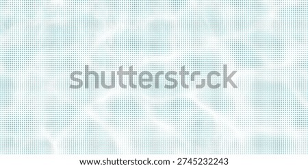 Blue and white water ripples light surface overlay background. 3d clear ocean surface pattern with reflection effect backdrop. Marble desaturated texture.