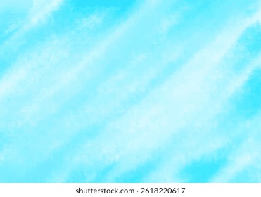 Blue and white watercolor vector texture background with copy space, free space for text. Hand drawn illustration for design. Vector illustration. EPS 10.
