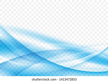Blue and white wave background Soft design