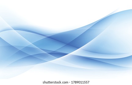 Blue and white wave background Soft background