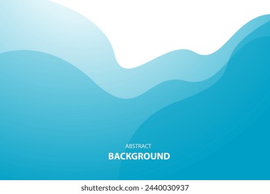 Blue and white wave layer abstract background. vector illustration