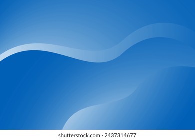 Blau-weiße Welle metallischer abstrakter Hintergrund mit modernem Konzept Design. Vektor-Illustration