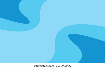 Blue White Wave Pattern Background Design Banner Poster For presentation