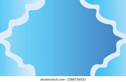 Fondo abstracto de ondas azules y blancas