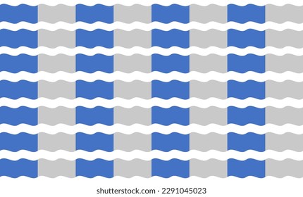 blue and white wave seamless repeat pattern abstract background, replete image design for fabric printing 