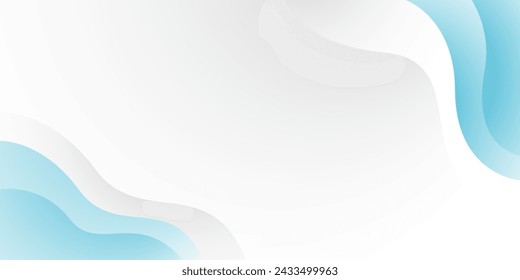 Blue and white wave vector background for corporate concept, template, poster, brochure, website, flyer design. Vector illustration