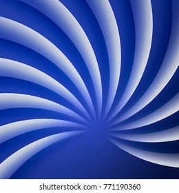 Blue white waves abstract background. Technology vector illustration.