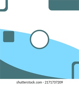 blue white webinar template vector