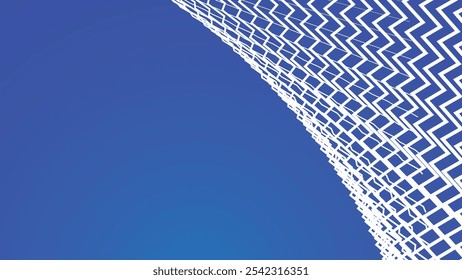 Azul branco zig zag padrão abstrato vetor fundo