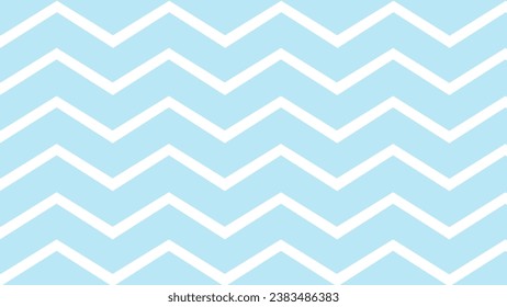 Fondo de patrón geométrico de onda zigzag azul y blanco