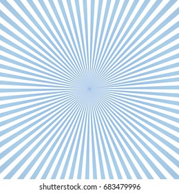 Blue and whiteSun Sunburst Pattern vector eps10. Sunburst blue background