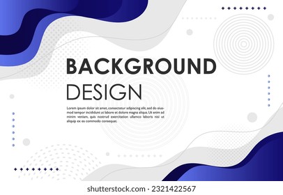 Blue WhiteTemplate Background with Gradient Concept