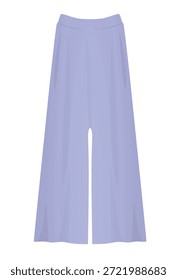 Blaue breite Hose. Vektorgrafik
