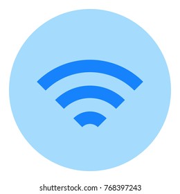 Blue WiFi vector sign