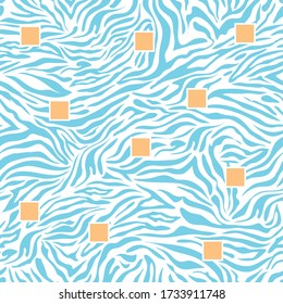 huella azul silvestre para Textile