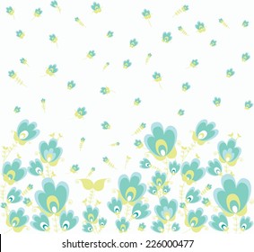 blue wildflowers