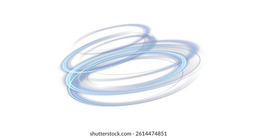Blue wind effect. Blue lines. Blue swirl effect.