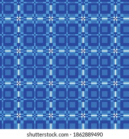 Blue Window Pane Plaid for the home