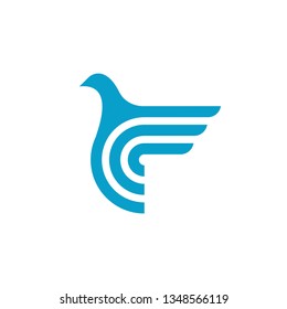 blue wing icon - version 8