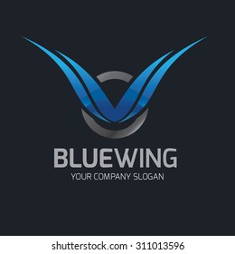 Blue Wing Logo