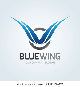 Blue Wing logo