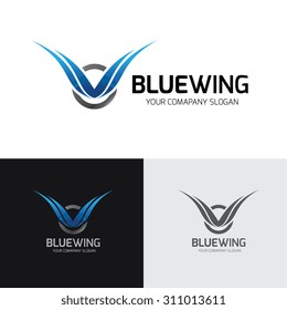 Blue Wing Logo 