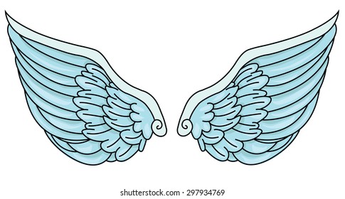 blue wings