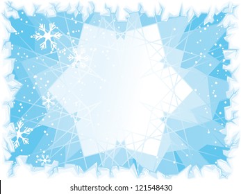 Blue winter background