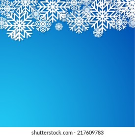 Blue winter background