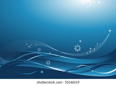 Blue winter background