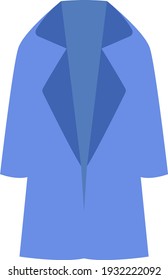 Cubierta azul de invierno, ilustración, vector sobre fondo blanco.