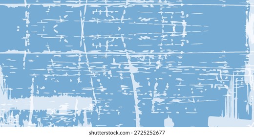 Textura grunge de patinação no gelo no inverno azul. Fundo abstrato da estação fria com uma superfície rasgada e gelada. fundo vetorial. Textura grungy antiga