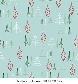 Modalidades de invierno azules de estilo moderno. Diseño simple, elemento gráfico. Celebración de navidades por vector floral