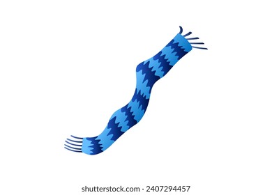 Blue Winter Scarf Sticker Design