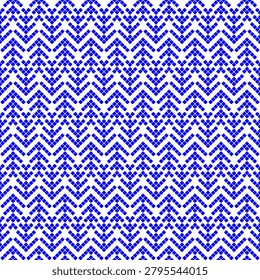 Blue winter seamless 8-bit pattern design on a white background