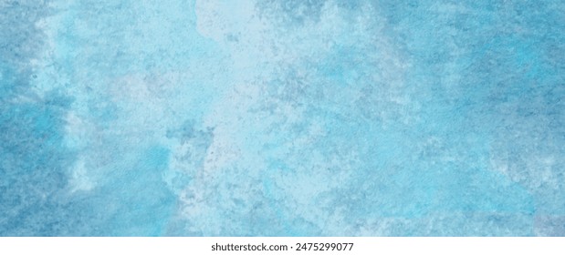 Blue winter texture art vector background for cover design, poster, cover, banner, flyer, cards. Ice. Cold. Frozen water. Hand-drawn brush strokes. Christmas abstract illustration for background.