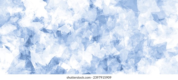 Blauer Winter Vektorgrafik-Hintergrund für Cover-Design, Karten, Flyer, Poster, Banner. Handgezeichnete Weihnachtsgrafik. Frohe Weihnachten! Textur. Glashintergrund gefroren. Eis. Schnee.	