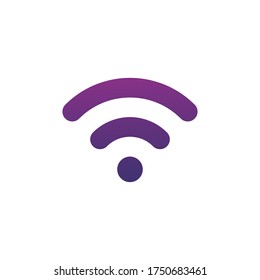 Blue Wireles signal. Icon. Wifi Vector illustration. Stock vector illustration isolated on white background.