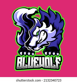 Blue Wolf Esports Logo Design