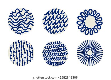 Blue wood texture. Lines. Hand drawn. Simple elements. Symbolic, ethnic, traditional. Seamless pattern. Background. For holiday cards, prints, gift wrap, home and textiles. Vector illustration.
