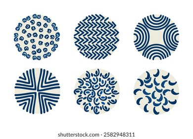 Blue wood texture. Lines. Hand drawn. Simple elements. Symbolic, ethnic, traditional. Seamless pattern. Background. For holiday cards, prints, gift wrap, home and textiles. Vector illustration.
