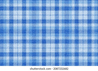 blue wool checkered grungy fabric repeatable texture for gingham, plaid, tablecloths, shirts, tartan, clothes, dresses, bedding, blankets, flannel, denim