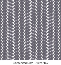 Blue wool jersey with branched vertical stripes. Ethnic striped carpet. Abstract vector. 