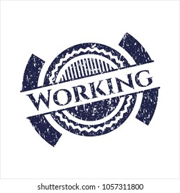 Blue Working with rubber seal texture