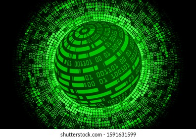 Blue world cyber circuit future technology concept background