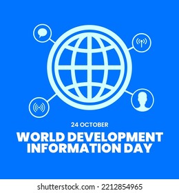 Afiche de antecedentes del Día Mundial de la Información sobre el Desarrollo Azul