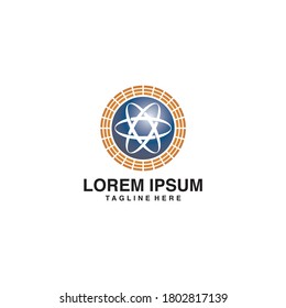 Blue World Forward Molecule Logo
