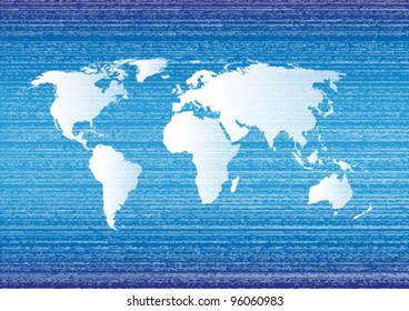 Blue world grunge background.
